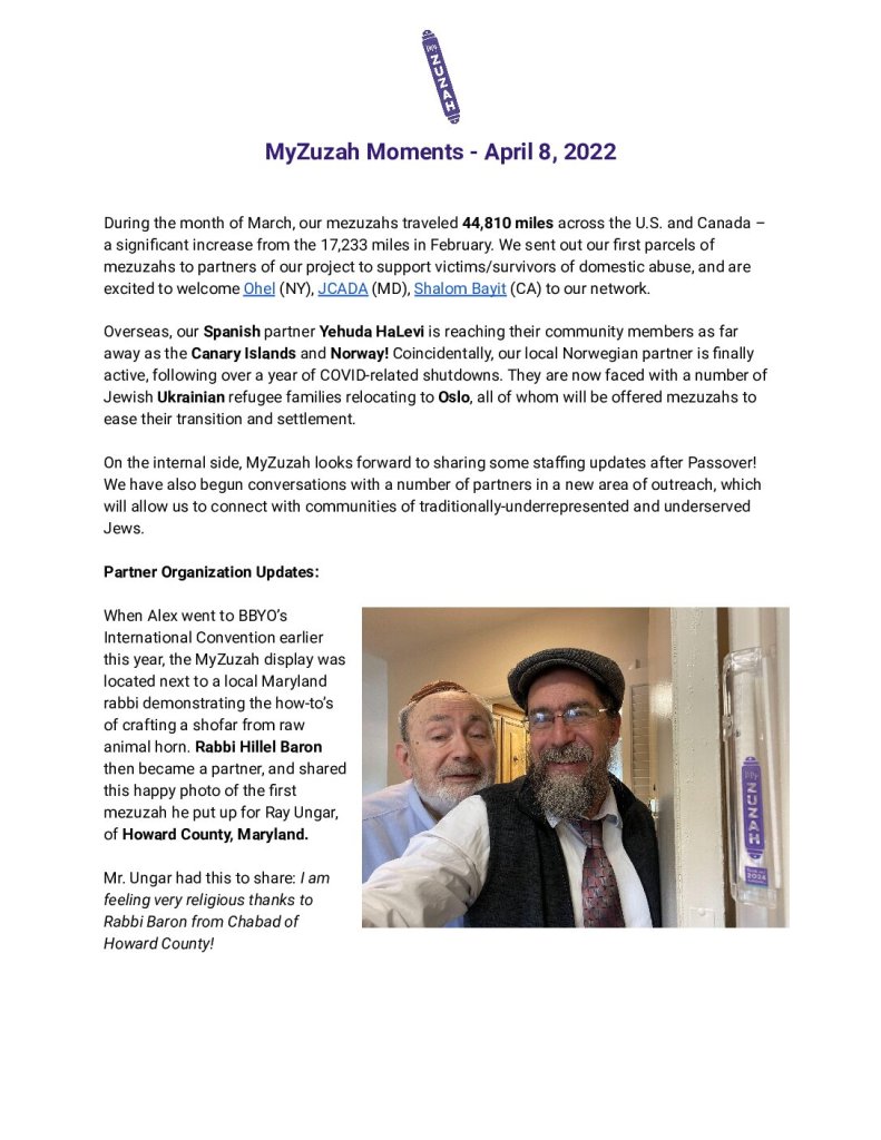 thumbnail of MyZuzah Moments – April 8, 2022